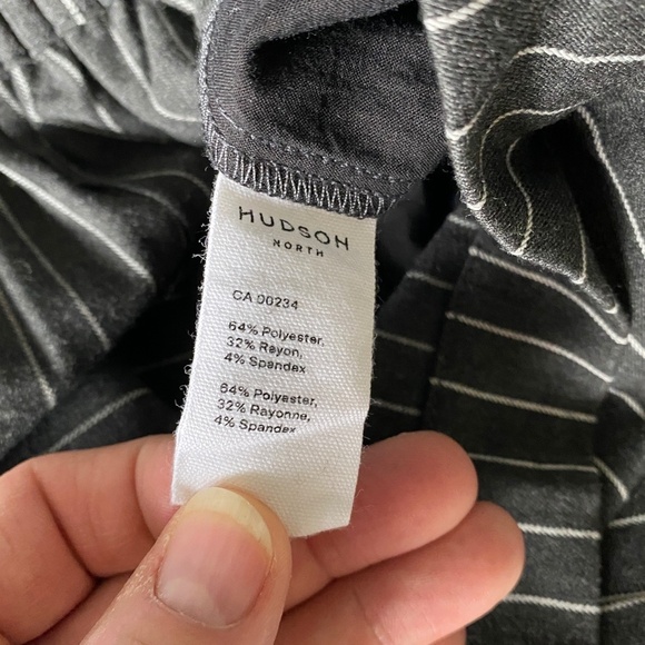 Hudson‎ North Women's Charcoal Pinstriped Pull On Pants Size Medium - Picture 7 of 13